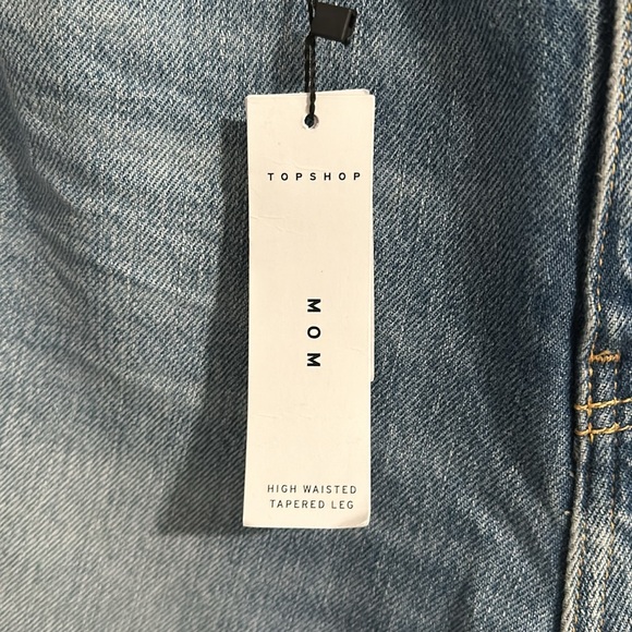 NWT TopShop Mom High Waisted Tapered Leg Jeans - Picture 6 of 15